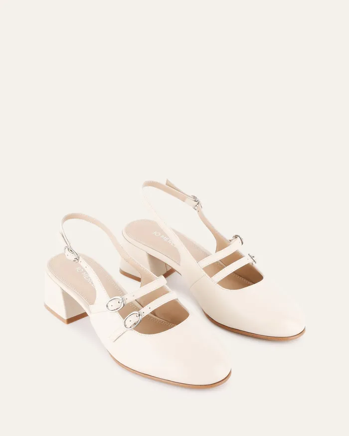 jomercer Emmy low heels off white leather Women LOW HEELS jomercer Emmy low heels off white leather Women LOW HEELS