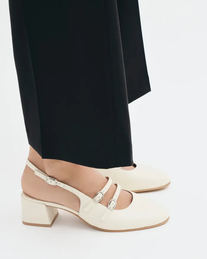 jomercer Emmy low heels off white leather Women LOW HEELS jomercer Emmy low heels off white leather Women LOW HEELS