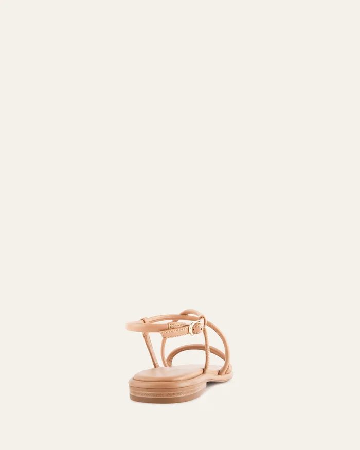 jomercer FLAT SANDALS Women Catalina flat sandals toffee leather jomercer FLAT SANDALS Women Catalina flat sandals toffee leather