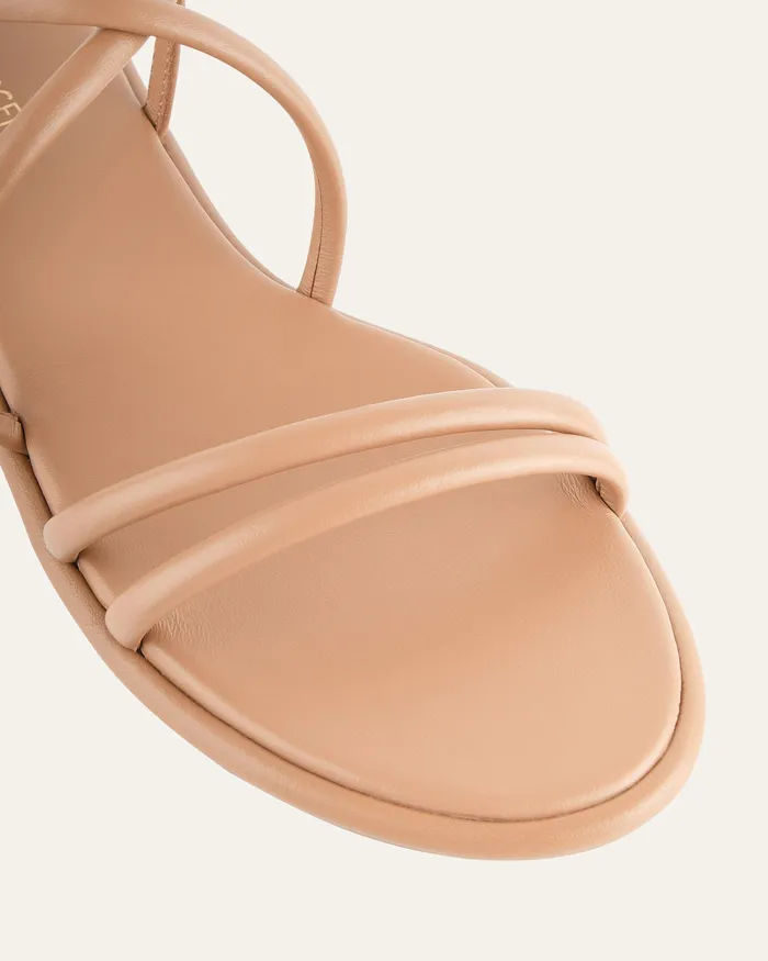 jomercer FLAT SANDALS Women Catalina flat sandals toffee leather jomercer FLAT SANDALS Women Catalina flat sandals toffee leather