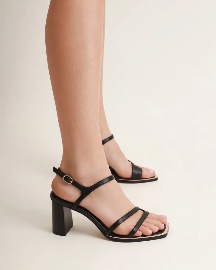 jomercer HIGH HEELS Women Casey high heel sandal black leather jomercer HIGH HEELS Women Casey high heel sandal black leather