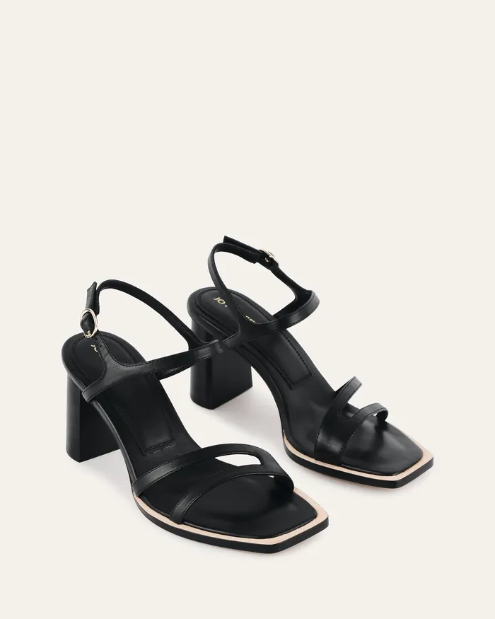 jomercer HIGH HEELS Women Casey high heel sandal black leather jomercer HIGH HEELS Women Casey high heel sandal black leather