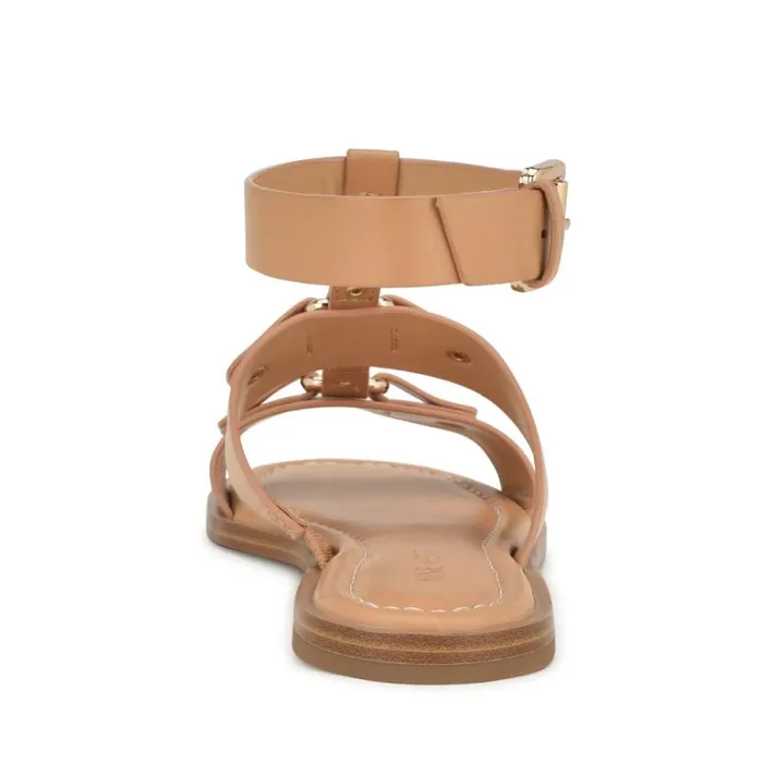 Jouise Ankle Strap Flat Sandals Light Natural Women Nine West Sandals Jouise Ankle Strap Flat Sandals Light Natural Women Nine West Sandals