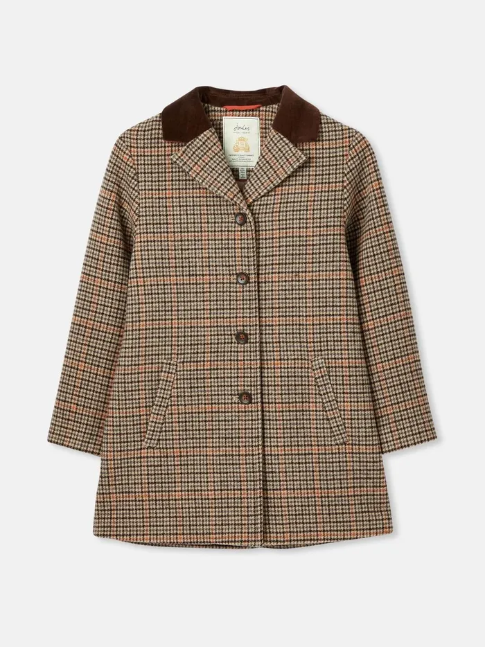 Joules Coats and Jackets Girls Brown Wool Coat