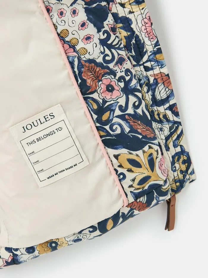 Joules Coats and Jackets Girls Paisley Print Padded Gilet