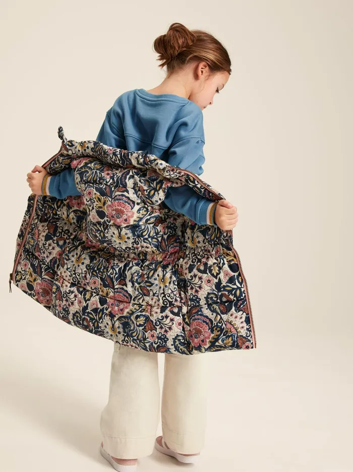 Joules Coats and Jackets Girls Paisley Print Padded Gilet