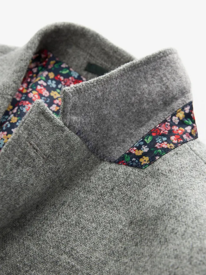 Joules Coats and Jackets Men Grey Donegal Wool Suit Jacket