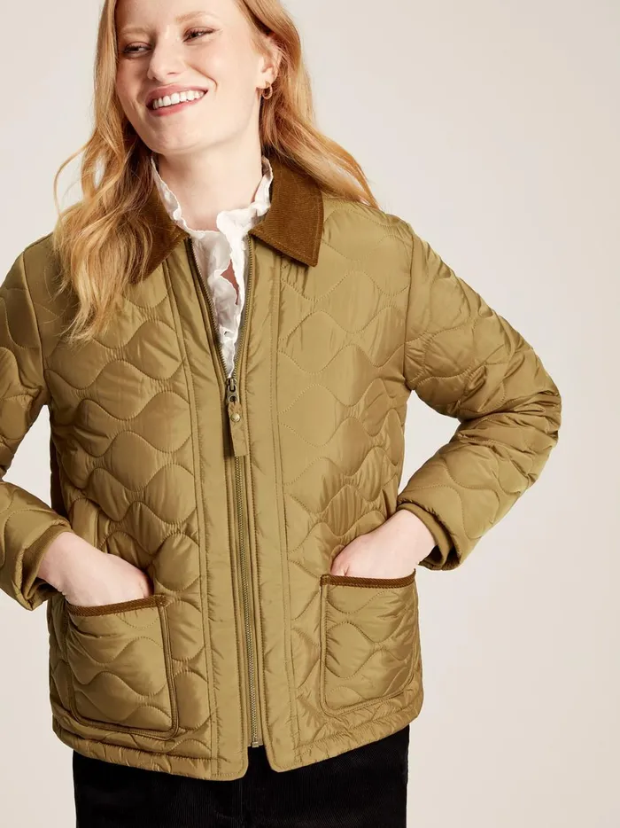 Joules Coats and Jackets Women Brown Onion Quilt Jacket