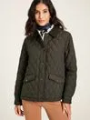 Joules Coats and Jackets Women Green Showerproof Diamond Quilted Jacket