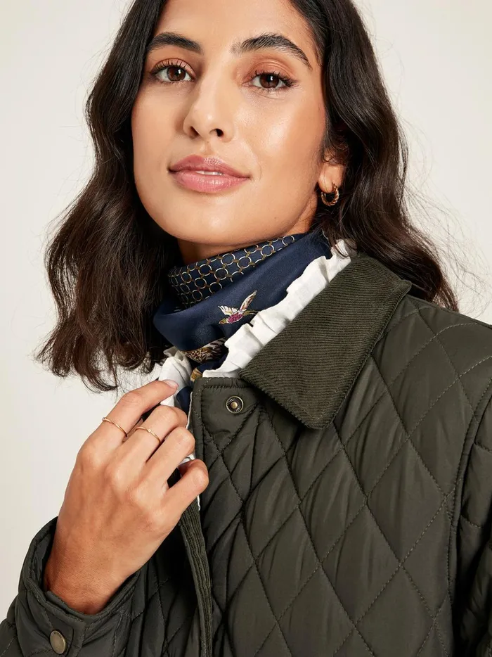 Joules Coats and Jackets Women Green Showerproof Diamond Quilted Jacket