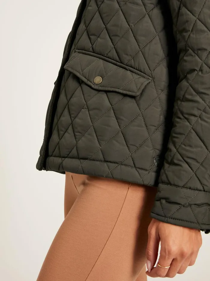 Joules Coats and Jackets Women Green Showerproof Diamond Quilted Jacket
