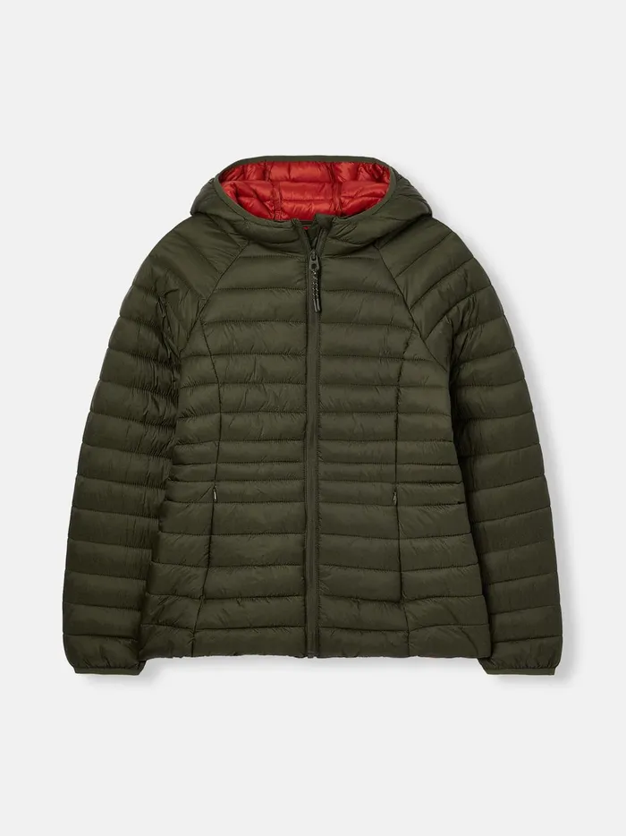 Joules Coats and Jackets Women Green Showerproof Packable Padded Jacket