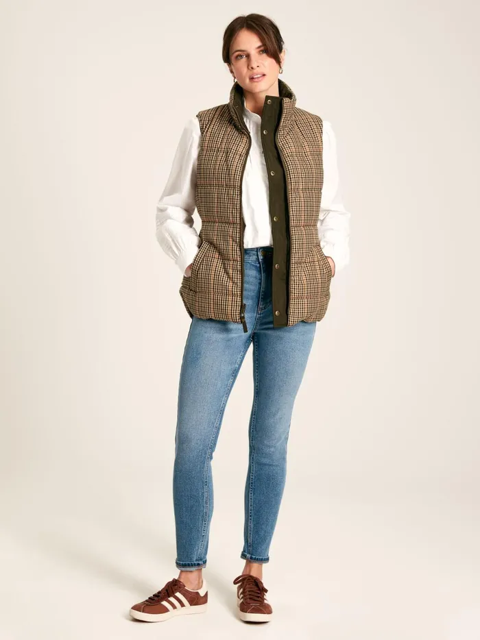 Joules Coats and Jackets Women Green Showerproof Reversible Gilet