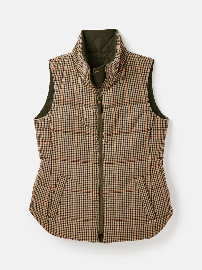 Joules Coats and Jackets Women Green Showerproof Reversible Gilet