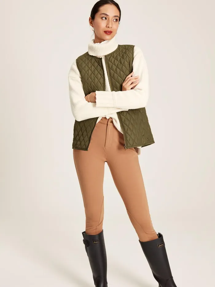 Joules Coats and Jackets Women Green Tweed Jacket With Removable Gilet