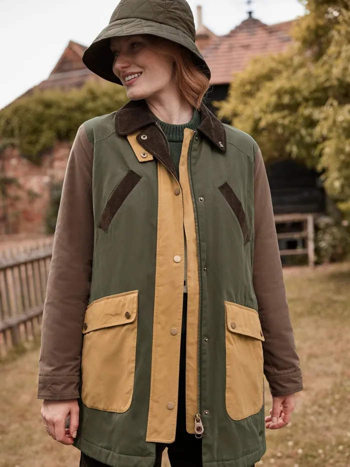 Joules Hats Women Green Quilted Hat