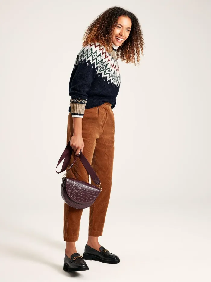Joules Knitwear Women Navy Fair Isle Jumper