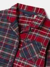 Joules Nightwear Girls Red Check Christmas Pyjamas