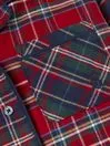 Joules Nightwear Girls Red Check Christmas Pyjamas