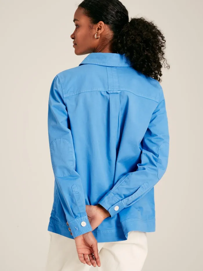 Joules Shirts and Blouses Women Blue Heavyweight Cotton Deck Shirt