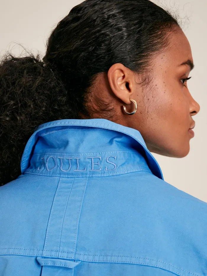 Joules Shirts and Blouses Women Blue Heavyweight Cotton Deck Shirt