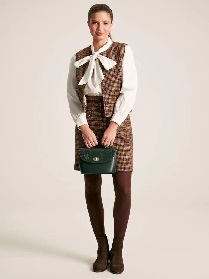 Joules Shirts and Blouses Women White Tie Neck Blouse