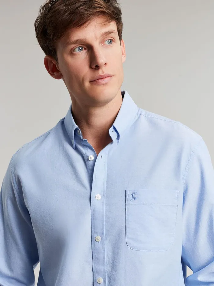 Joules Shirts Men Blue Classic Fit Cotton Shirt