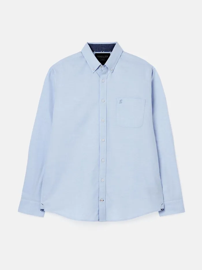 Joules Shirts Men Blue Classic Fit Cotton Shirt