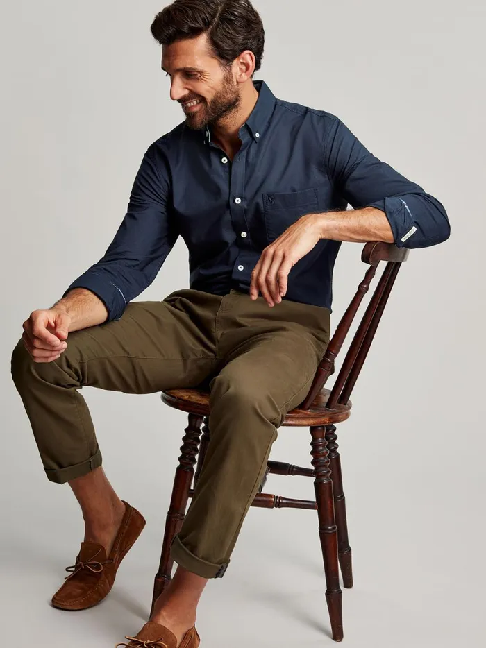 Joules Shirts Men Navy Long Sleeve Shirt