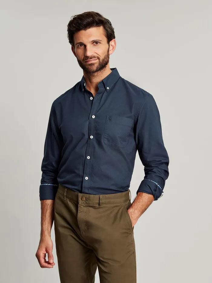 Joules Shirts Men Navy Long Sleeve Shirt