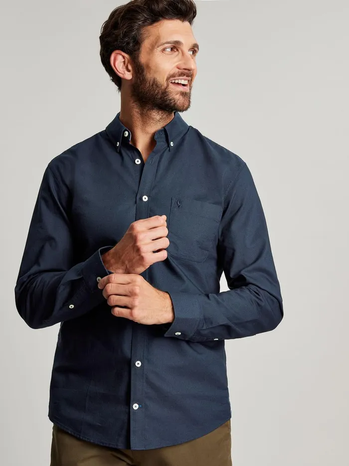 Joules Shirts Men Navy Long Sleeve Shirt