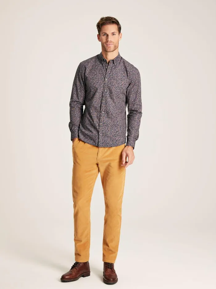 Joules Shirts Men Navy Paisley Cotton Shirt