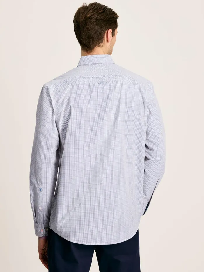 Joules Shirts Men Pink Gingham Cotton Poplin Shirt