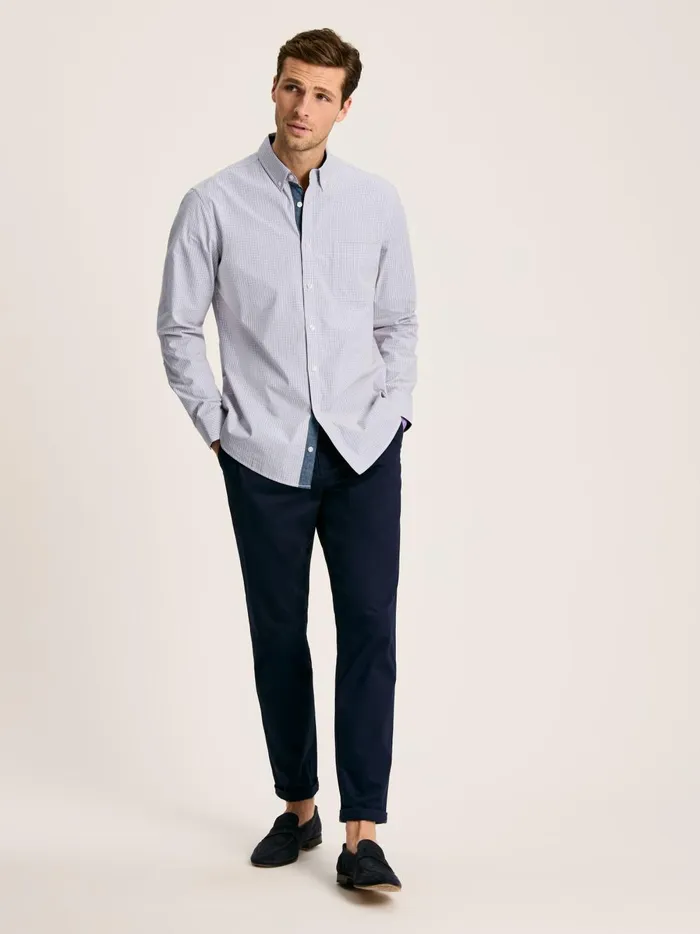 Joules Shirts Men Pink Gingham Cotton Poplin Shirt