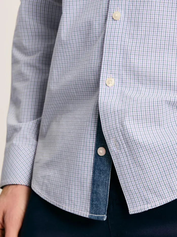 Joules Shirts Men Pink Gingham Cotton Poplin Shirt