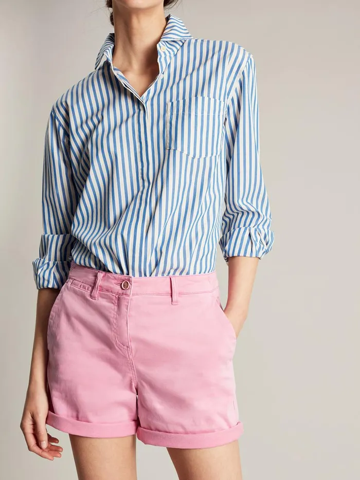 Joules Shorts and Skirts Women Pink Cruise Mid Thigh Length Chino Shorts