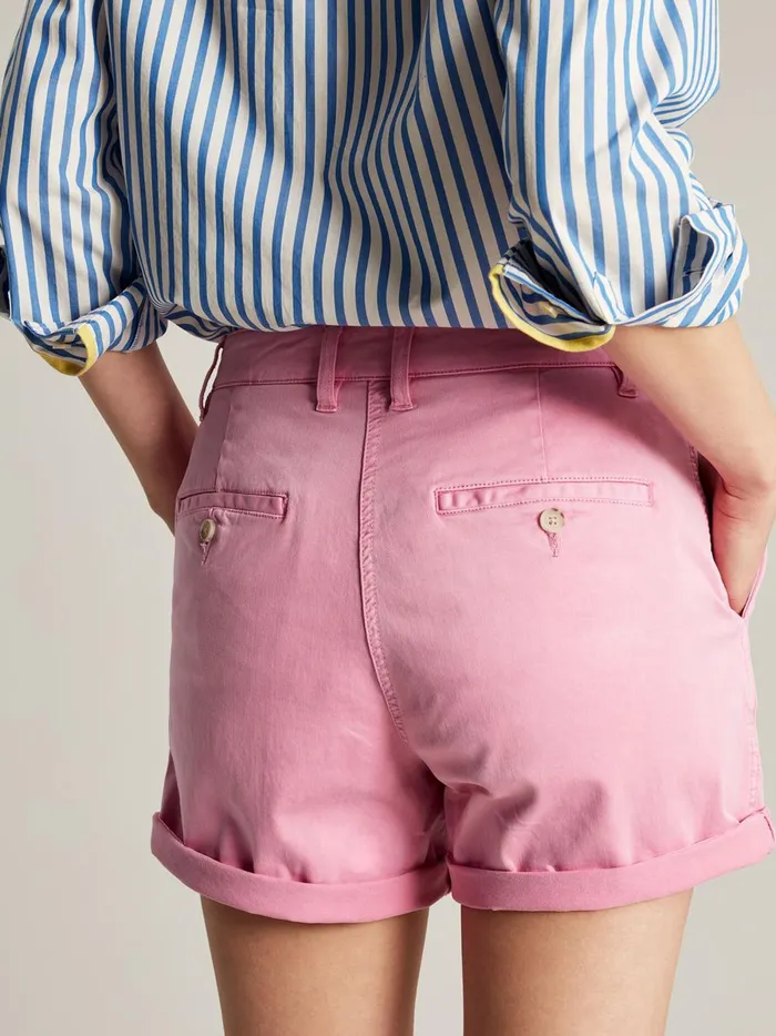 Joules Shorts and Skirts Women Pink Cruise Mid Thigh Length Chino Shorts