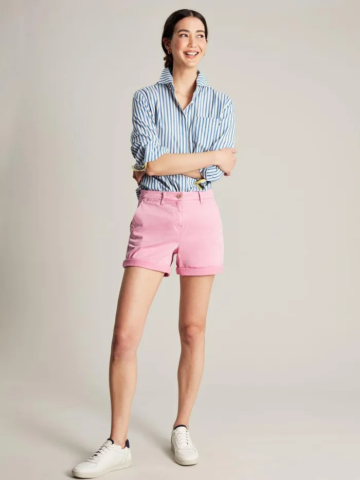 Joules Shorts and Skirts Women Pink Cruise Mid Thigh Length Chino Shorts