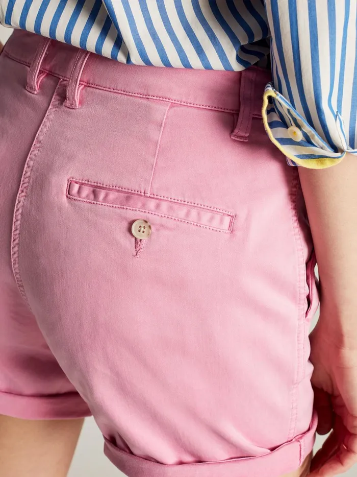 Joules Shorts and Skirts Women Pink Cruise Mid Thigh Length Chino Shorts