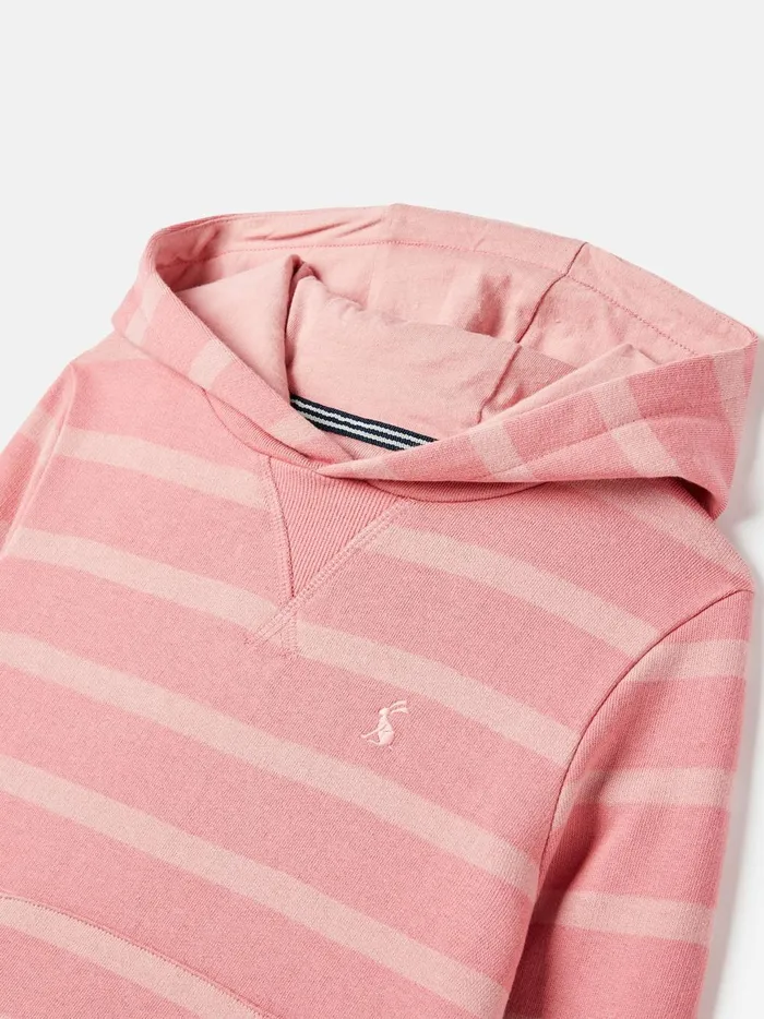 Joules Sweatshirts and Hoodies Girls Pink Striped Hoodie
