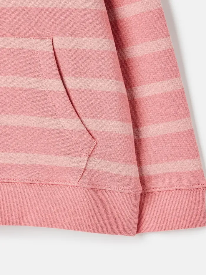 Joules Sweatshirts and Hoodies Girls Pink Striped Hoodie