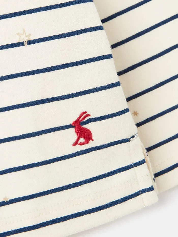 Joules Tops and Tshirts Girls Cream Striped Cotton Long Sleeve Top