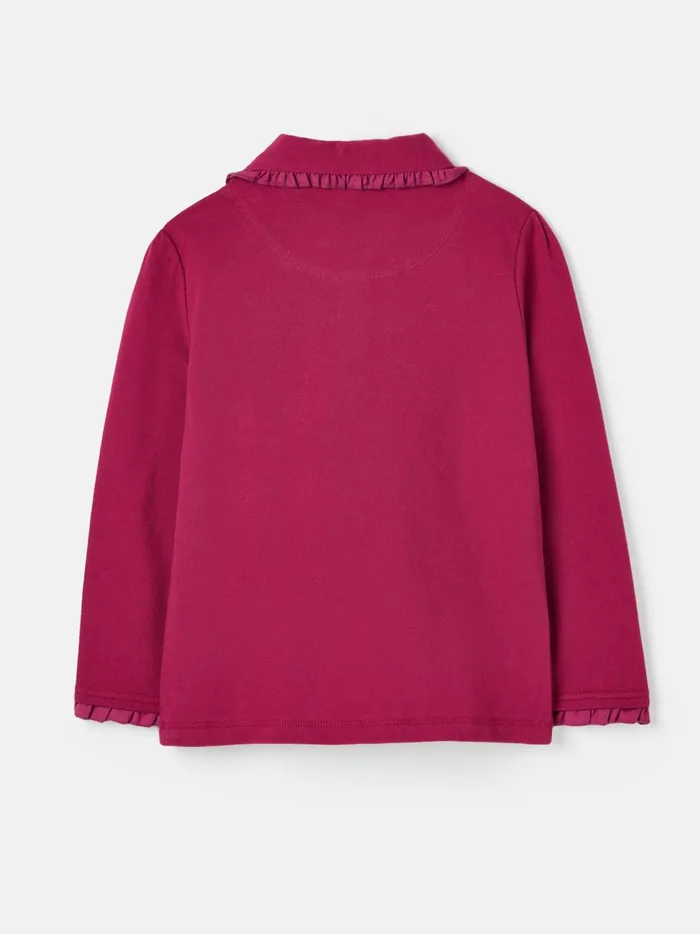 Joules Tops and Tshirts Girls Red Long Sleeved Polo Shirt