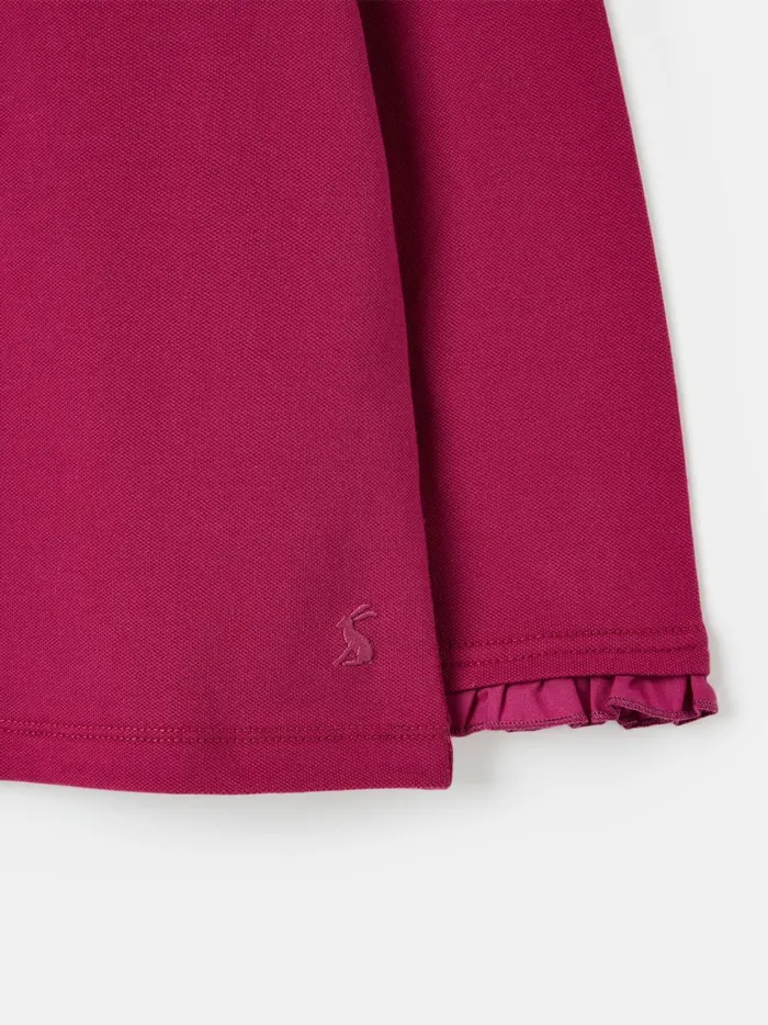 Joules Tops and Tshirts Girls Red Long Sleeved Polo Shirt