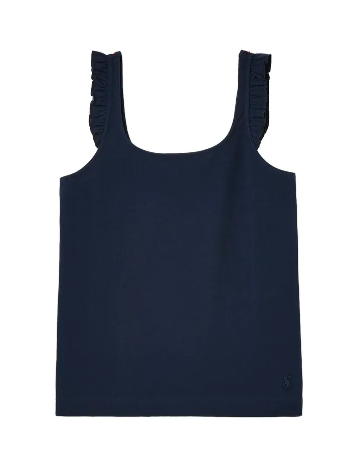 Joules Tops Women Blue Frill Vest