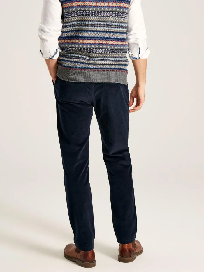 Joules Trousers Men Navy Straight Leg Uroy Trousers