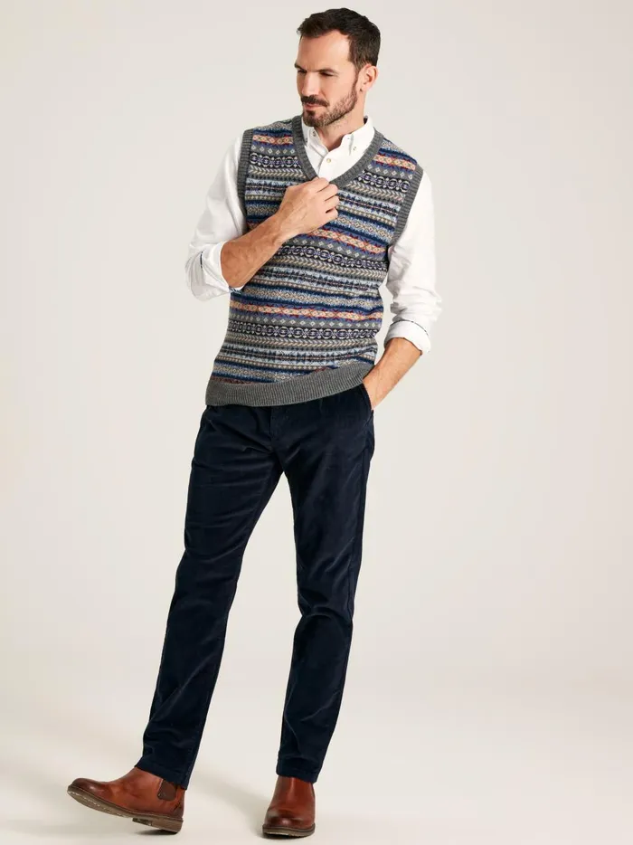 Joules Trousers Men Navy Straight Leg Uroy Trousers
