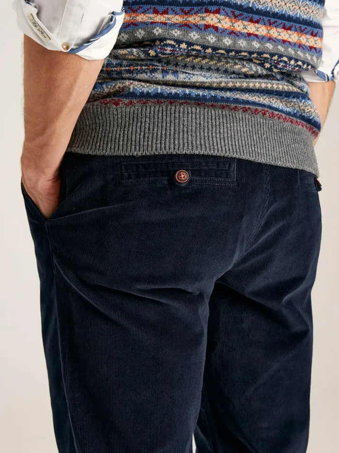 Joules Trousers Men Navy Straight Leg Uroy Trousers