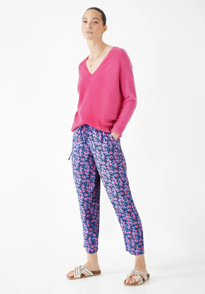 Jumpers and Cardigans Women Hush Jamila VNeck Cashmere Jumper Hot Pink