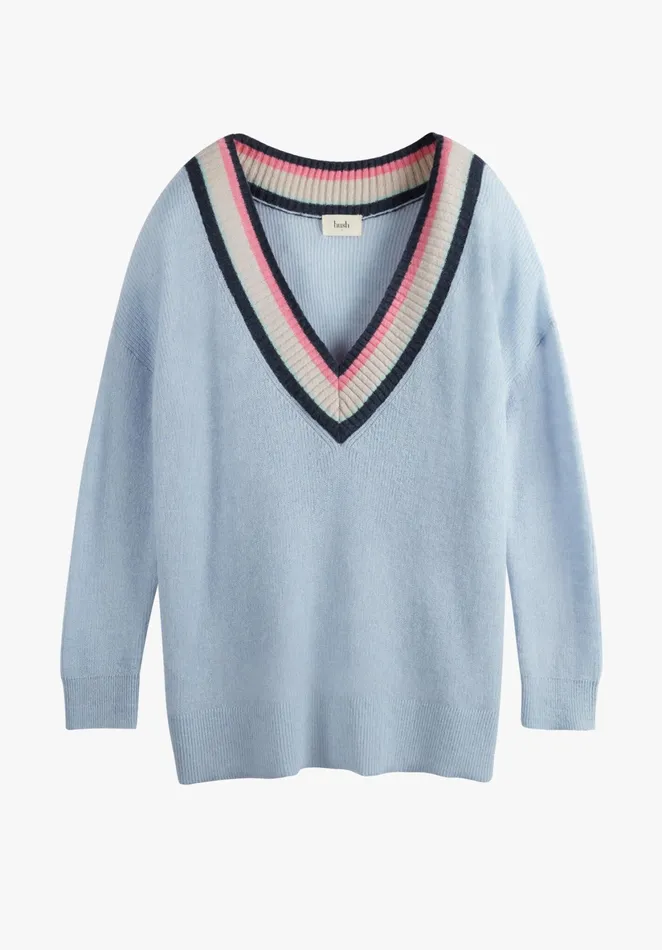 Jumpers and Cardigans Women Hush Jaz Striped Jumper Soft Bluemulti